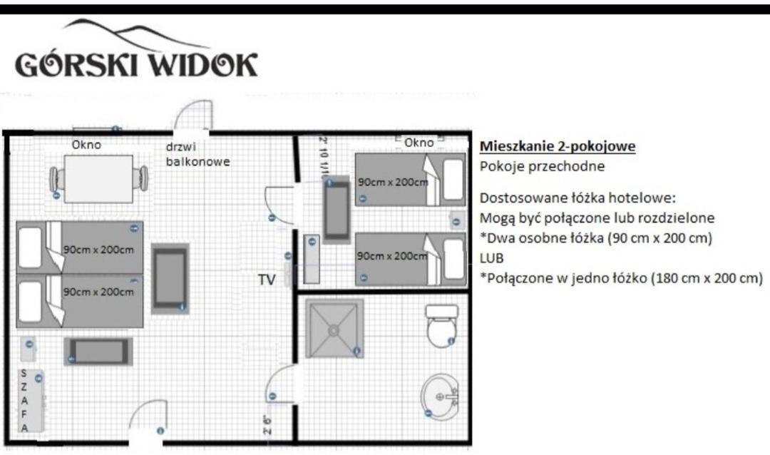 Gorski Widok Karpacz Apartamenty I Pokoje- Salon Kominkowy Værelse billede
